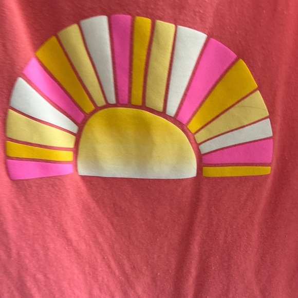 Cat & Jack Coral Tank Top with Colorful Sunburst - Picture 3 of 4